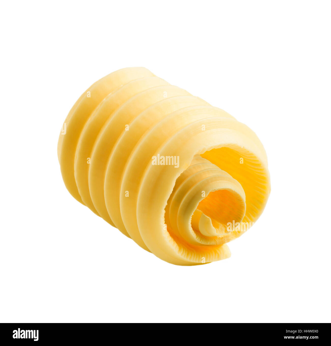 Lebensmittel, Nahrungsmittel, einzelne, isolierte, verteilt, gerollt, Milch, Margarine, Ausschnitt, Stockfoto