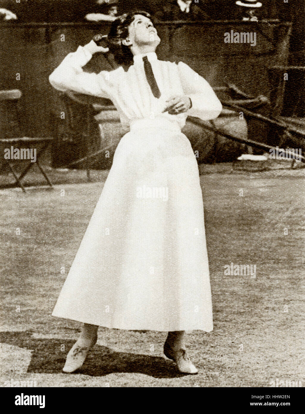 Dorothea Lambert Chambers (3. September 1878 – 7. Januar 1960), Tennisspielerin, bei den Lawn Tennis Championships in 1911, Stockfoto