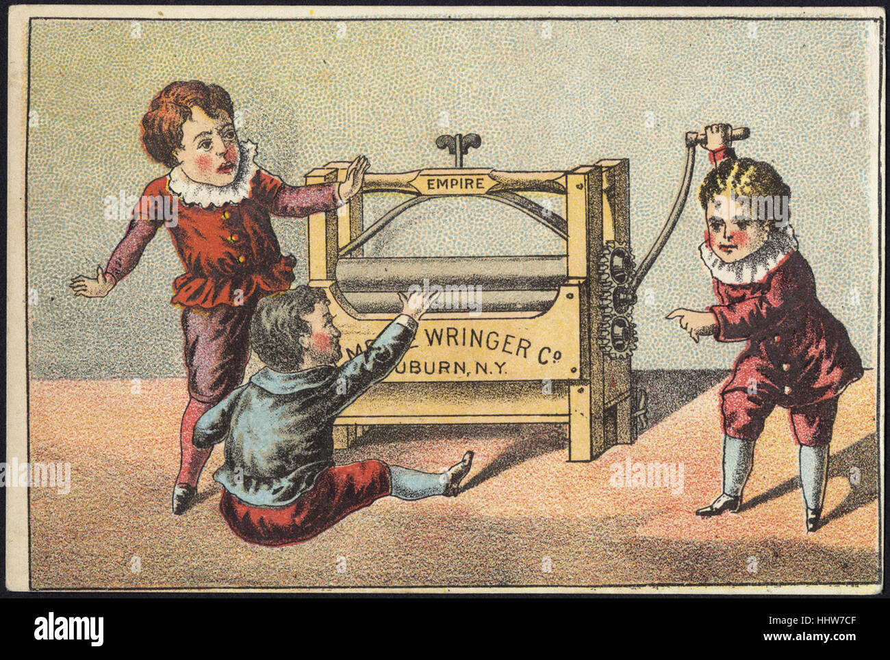 Empire Wringer Co., Auburn, N. Y. [vorn] - Wäsche Handel Karten Stockfoto