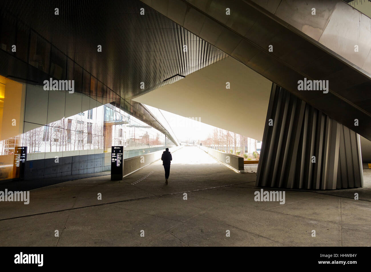 Der Paris-Philharmonie entworfen von Jean Nouvel, Parc De La Villette Paris Frankreich Stockfoto