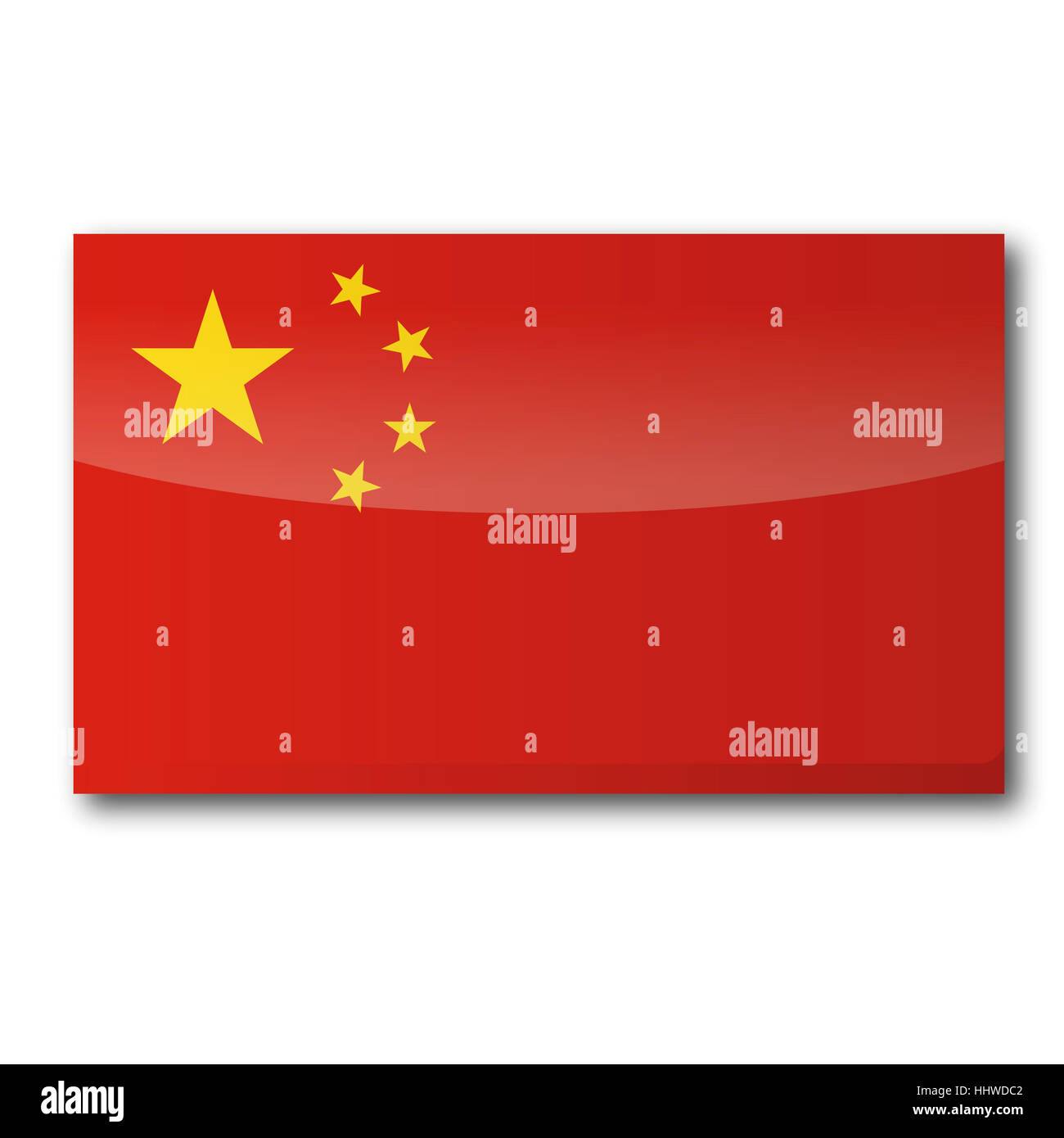 Flagge von china Stockfoto