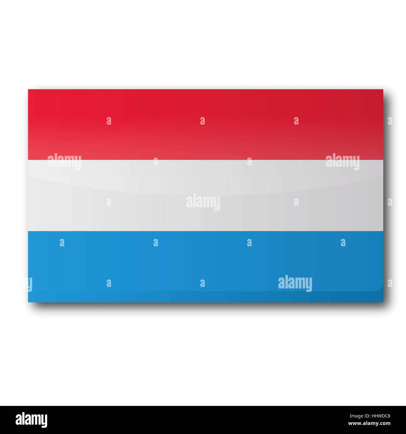 Flagge Luxemburg Stockfoto