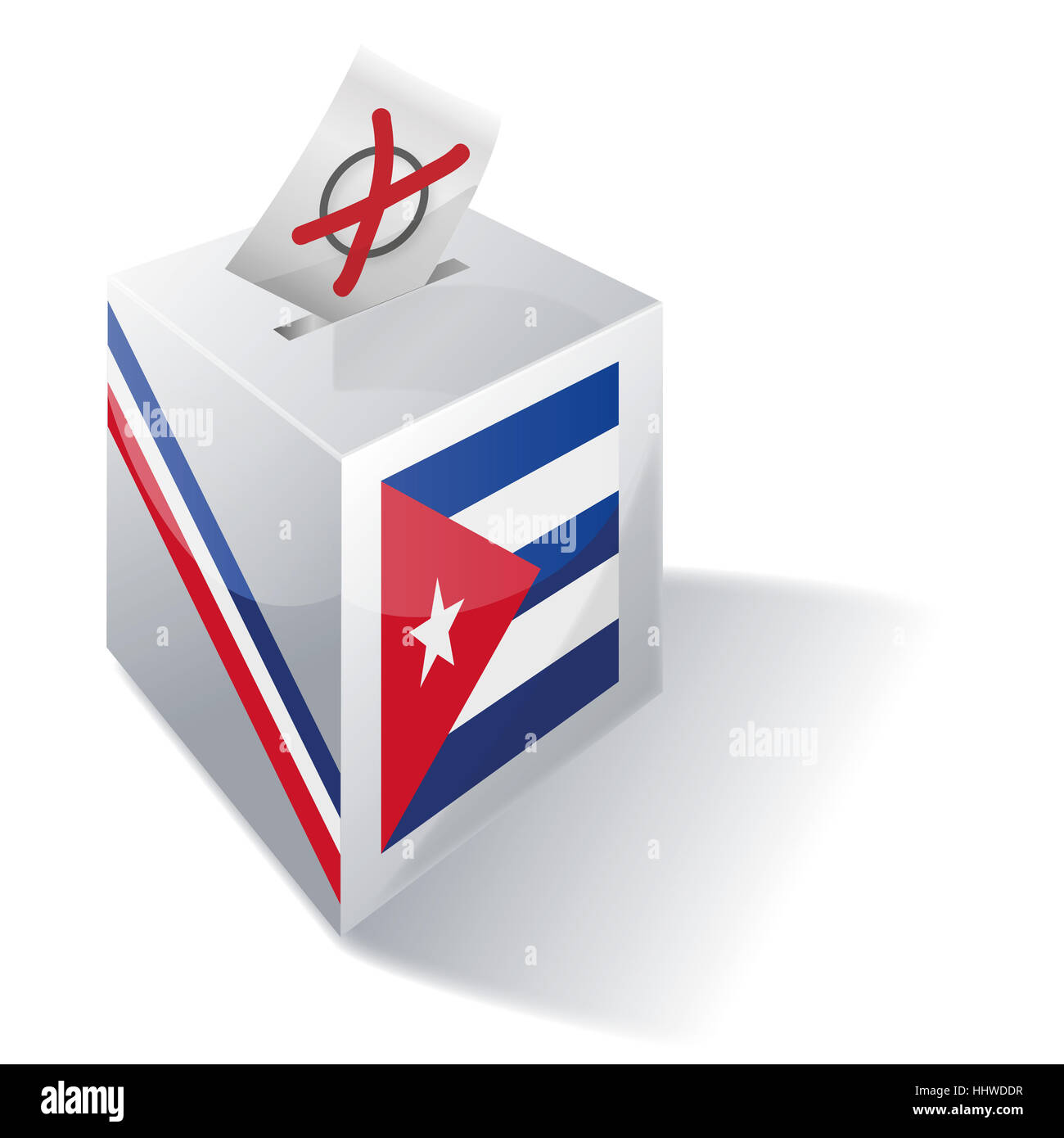 Kuba Wahl box Stockfoto