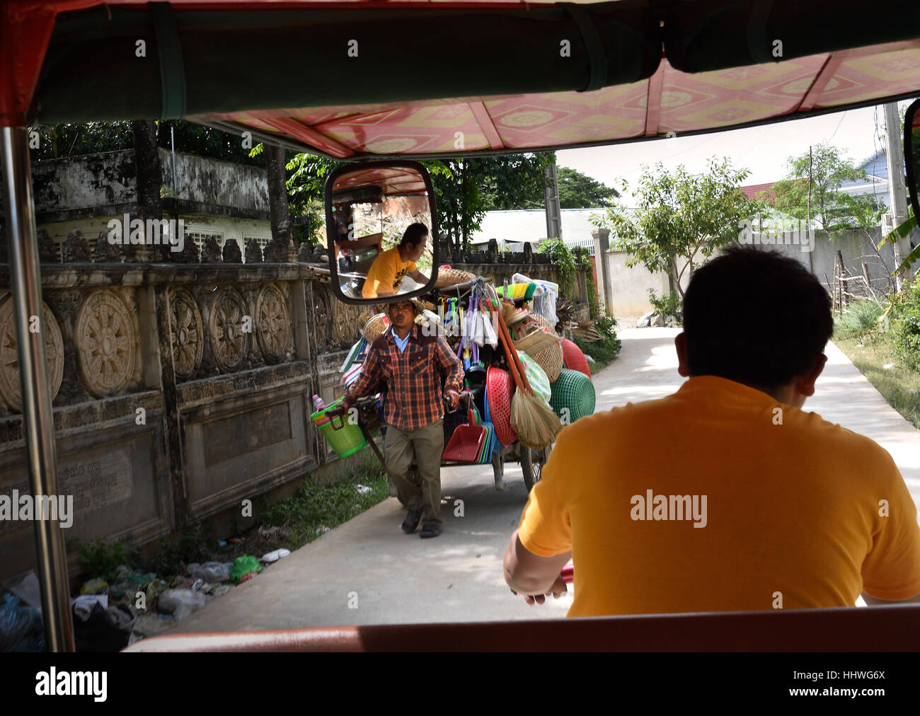 Phnom Penh ist die pulsierende Hauptstadt des Königreichs Kambodscha. (Befindet sich auf dem Mekong River) Stockfoto