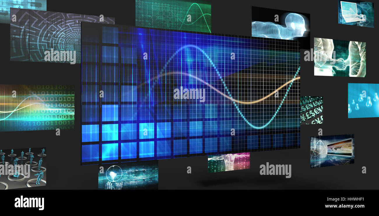 Business Analyse Vertriebs- und Marketing-abstraktes Stockfoto