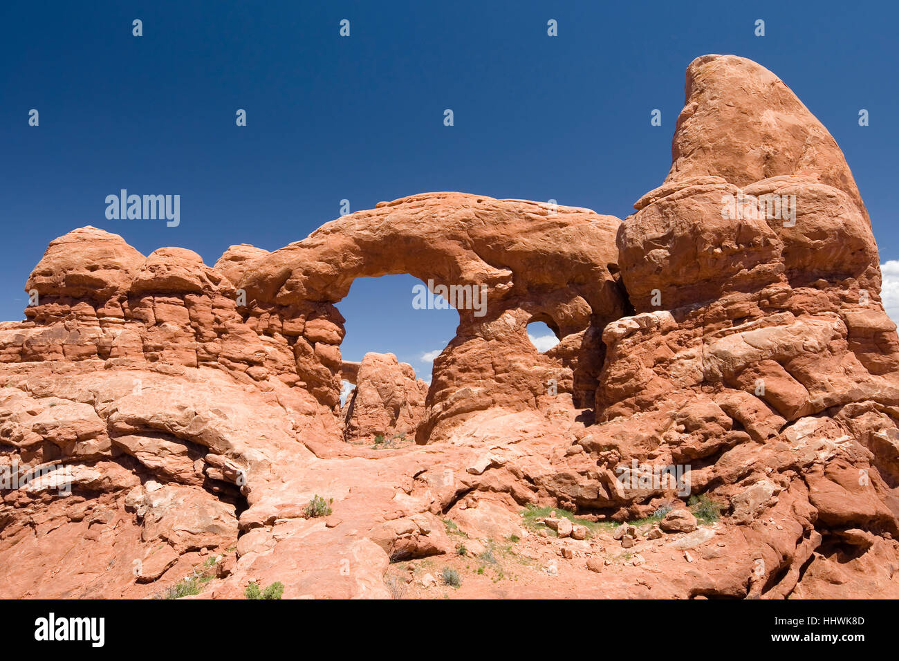 Turret Arch, Arches-Nationalpark, Moab, Utah, USA Stockfoto