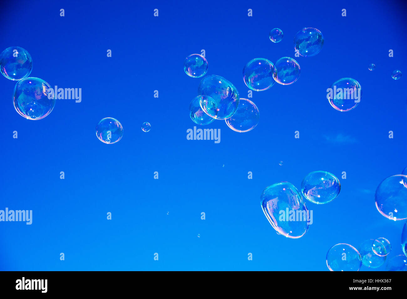 Schwebende Bubbles Stockfoto