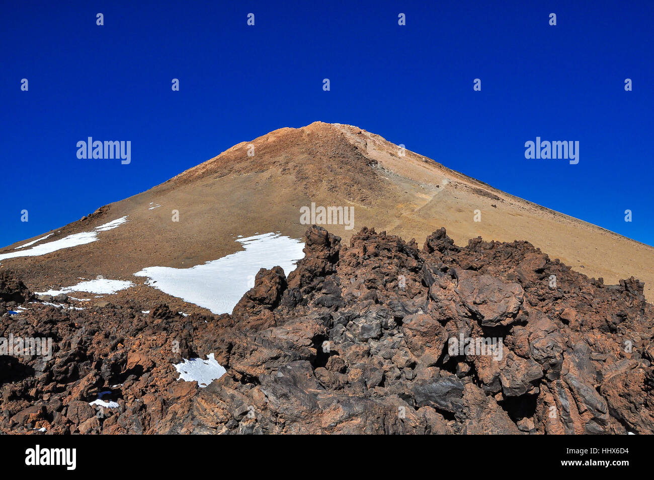 Gipfel des El Teide Vulkan (Pico del Teide), Teneriffa ...