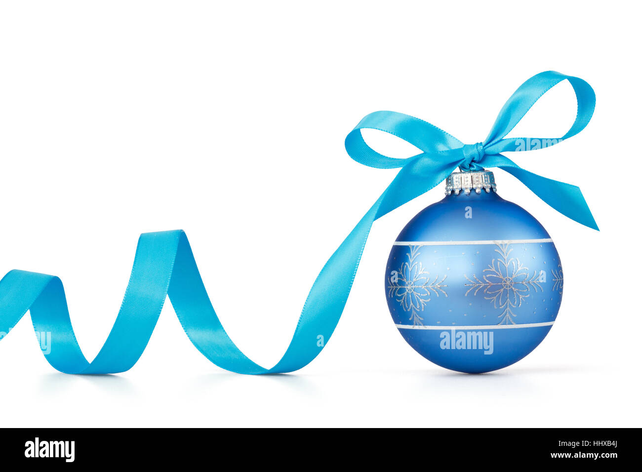 blau, Dekoration, Weihnachten, Bogen, Kugel, Xmas, x-mas, blau, Glas, Kelch, Stockfoto