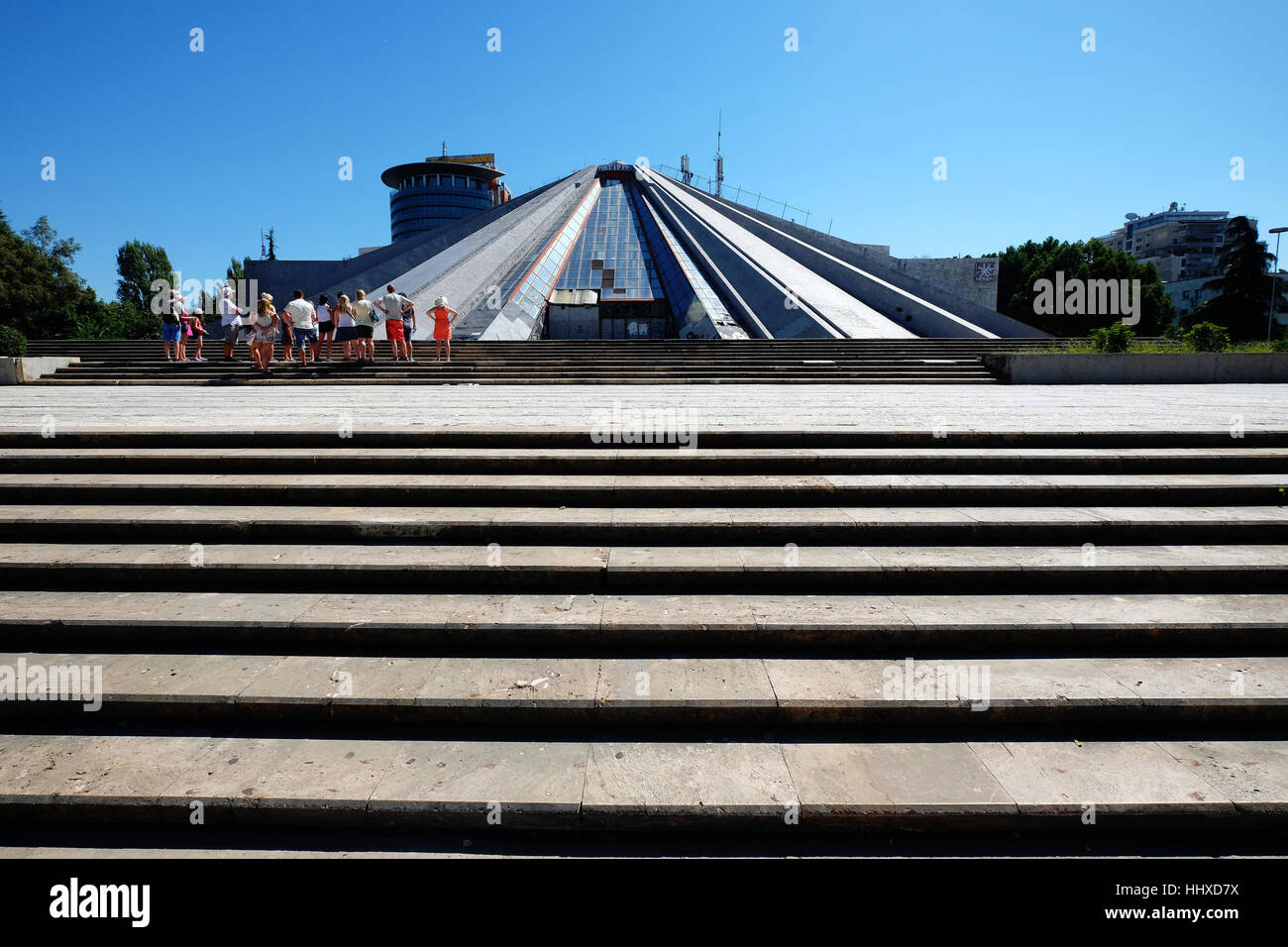 Die Pyramide internationale Zentrum für Kultur, Tirana, Albanien Stockfoto