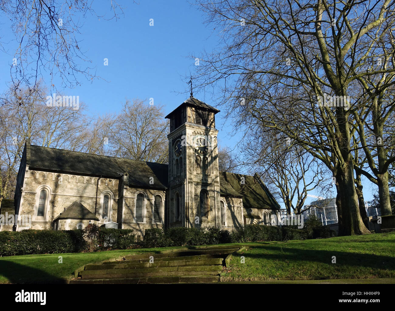 Alte Kirche St. Pancras, Somers Town, London Stockfoto