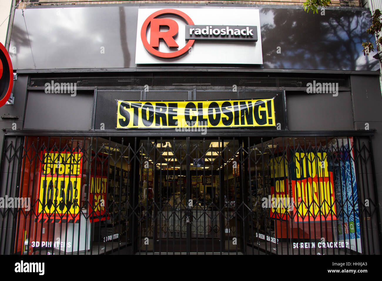 RadioShack schließen in Sidney, Australien Stockfoto