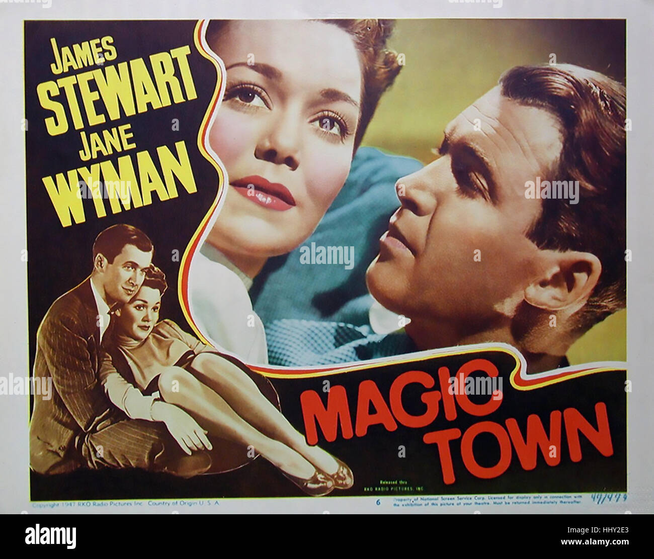 MAGISCHE Stadt 1947 Robert Riskin Film mit Jane Wyman und James Stewart Stockfoto