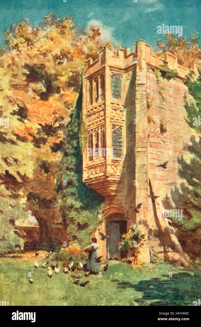 Das Gateway bei Cerne Abbas - "Äbte Cernal" der Wessex-Romane Stockfoto