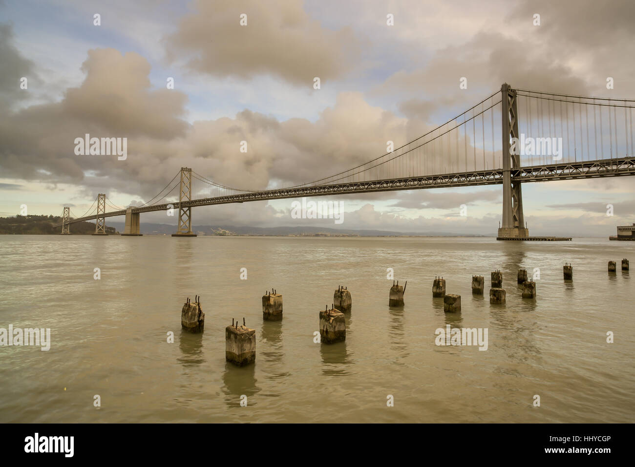 Bay Bridge in San Francisco Stockfoto
