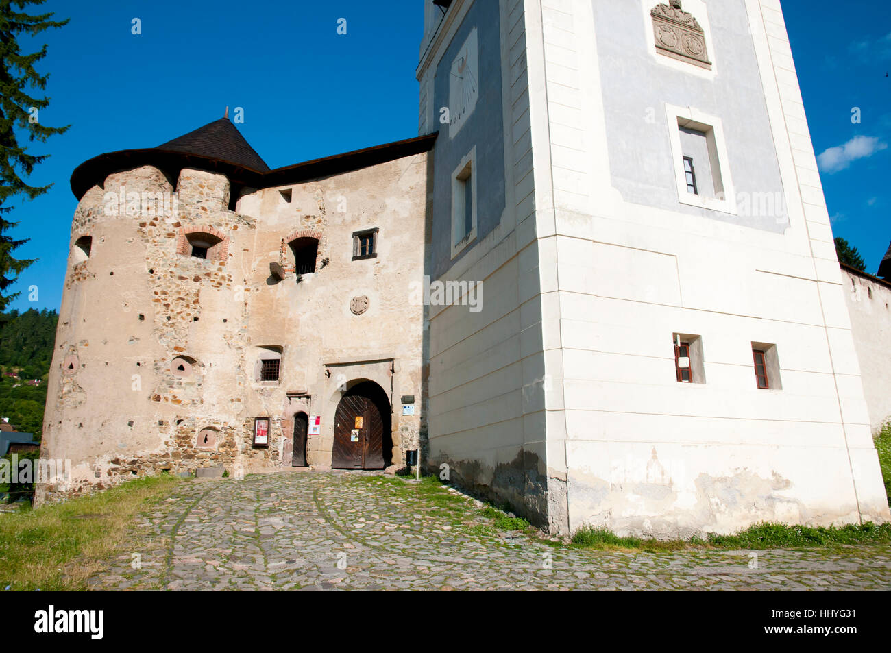 Alte Burg - Banska Stiavnica - Slowakei Stockfoto