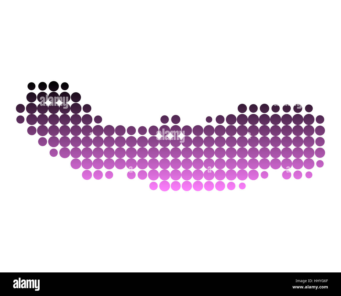 Illustration, Portugal, Kreis, Karte, gepunktet, Dot, Raster, Azoren, Design, Stockfoto