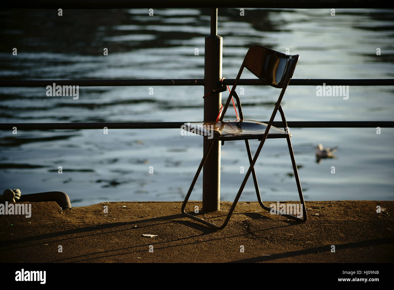 Sitz-Seitenansicht Stockfoto