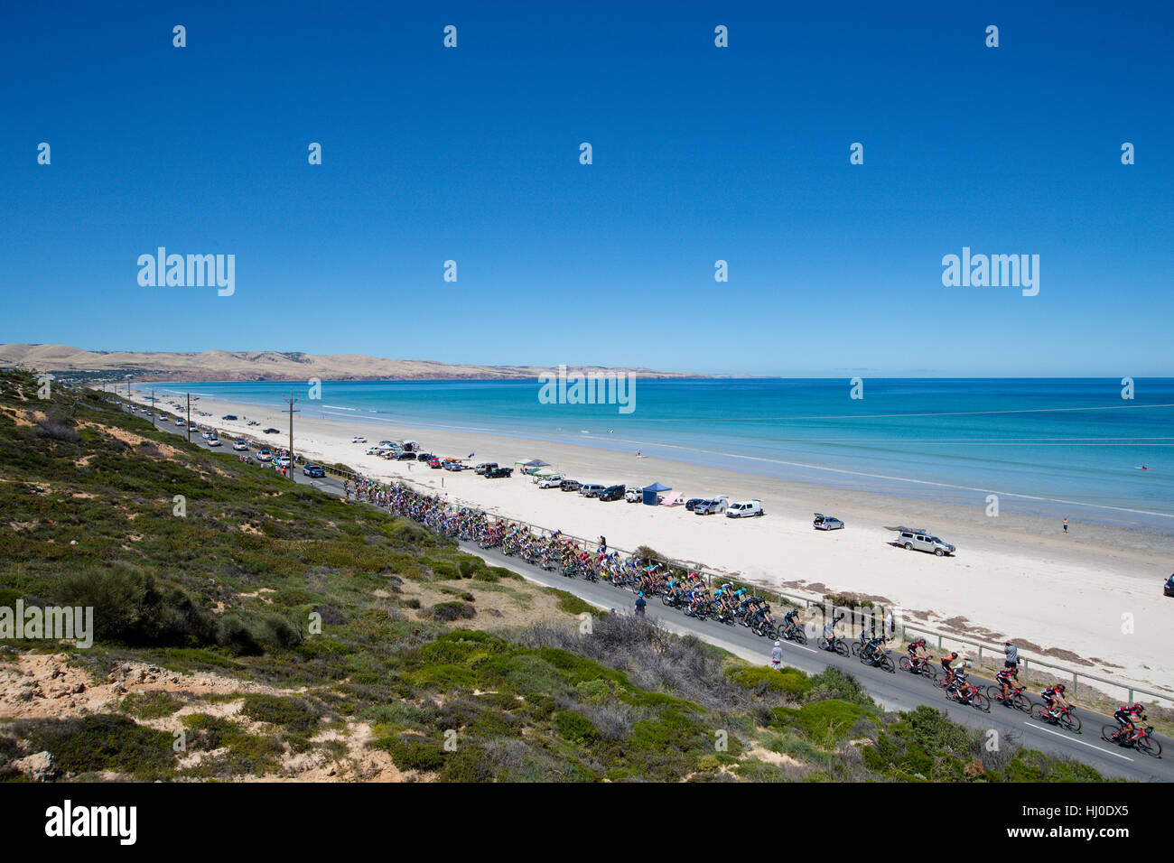 Adelaide, Australien. 21. Januar 2017. Fahrrad Exchange 5. Etappe McLaren Vale Willunga Hill, Santos Tour Down Under, 21. Januar 2017. Bildnachweis: Peter Mundy/Alamy Live-Nachrichten Stockfoto