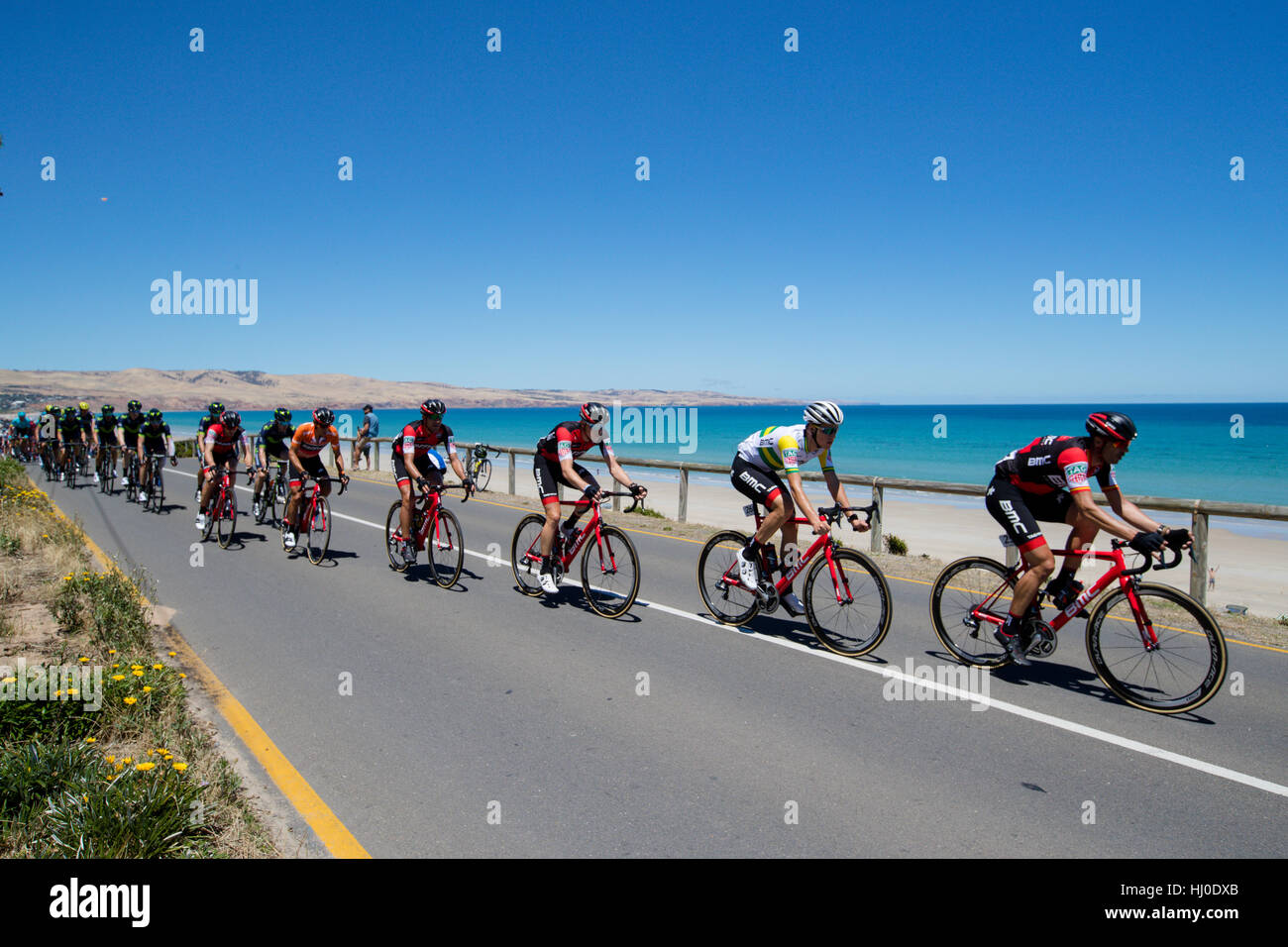 Adelaide, Australien. 21. Januar 2017. Fahrrad Exchange 5. Etappe McLaren Vale Willunga Hill, Santos Tour Down Under, 21. Januar 2017. Bildnachweis: Peter Mundy/Alamy Live-Nachrichten Stockfoto