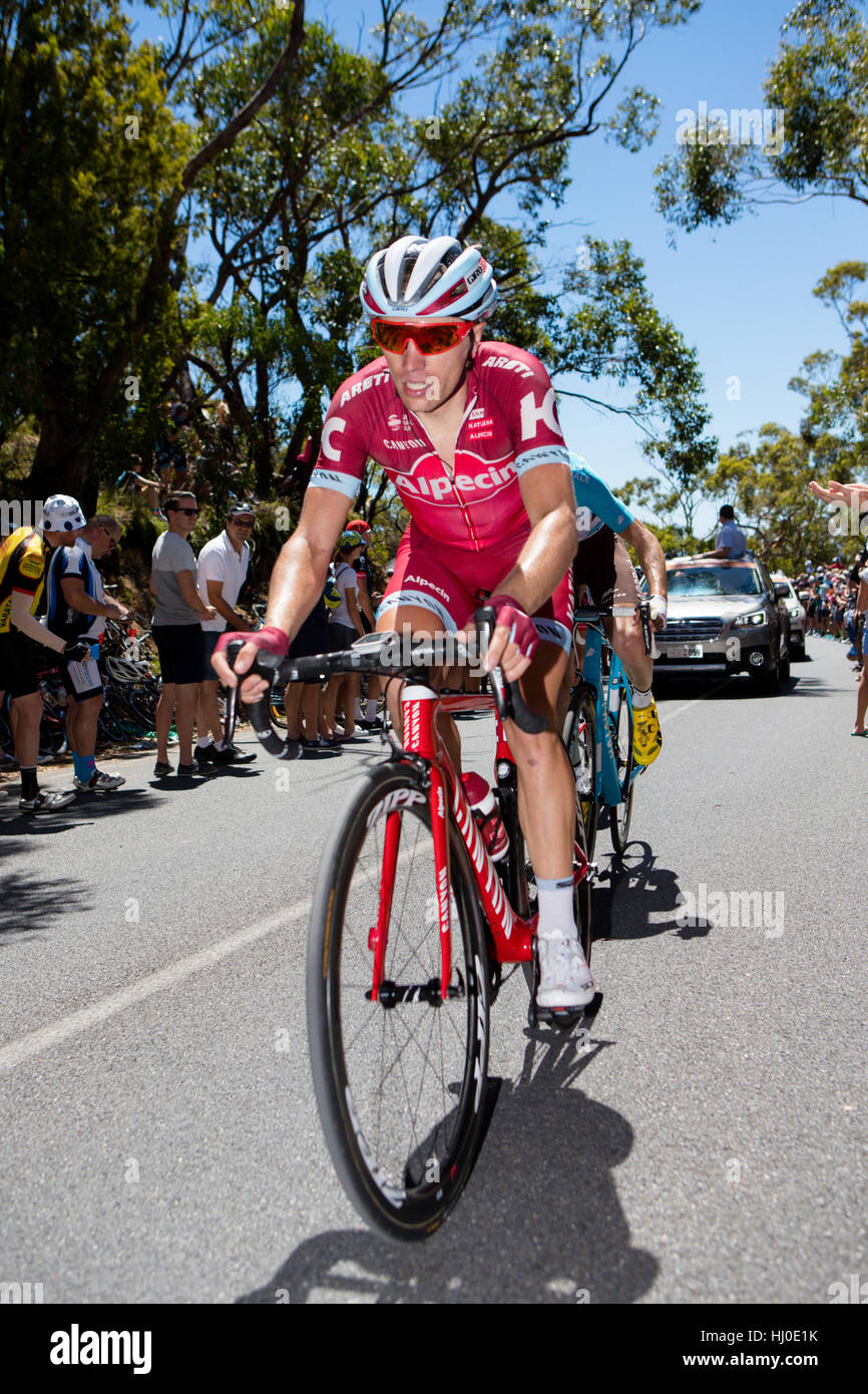 Adelaide, Australien. 21. Januar 2017. Fahrrad Exchange 5. Etappe McLaren Vale Willunga Hill, Santos Tour Down Under, 21. Januar 2017. Bildnachweis: Peter Mundy/Alamy Live-Nachrichten Stockfoto