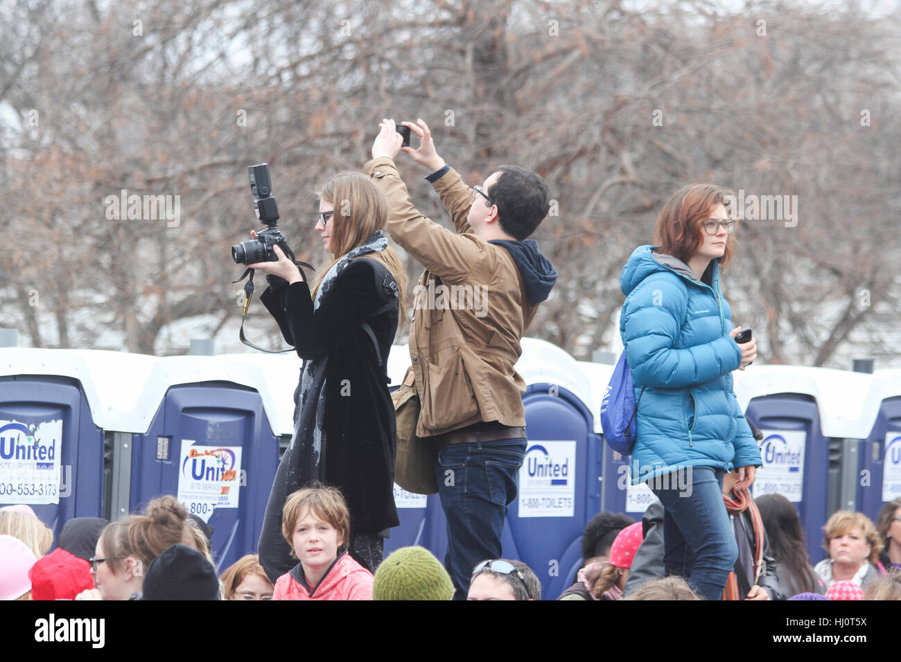 Washington, DC, Vereinigte Staaten von Amerika. 21. Januar 2017. Frauen Marsch auf Washington. Bildnachweis: Susan Pease/Alamy Live-Nachrichten Stockfoto