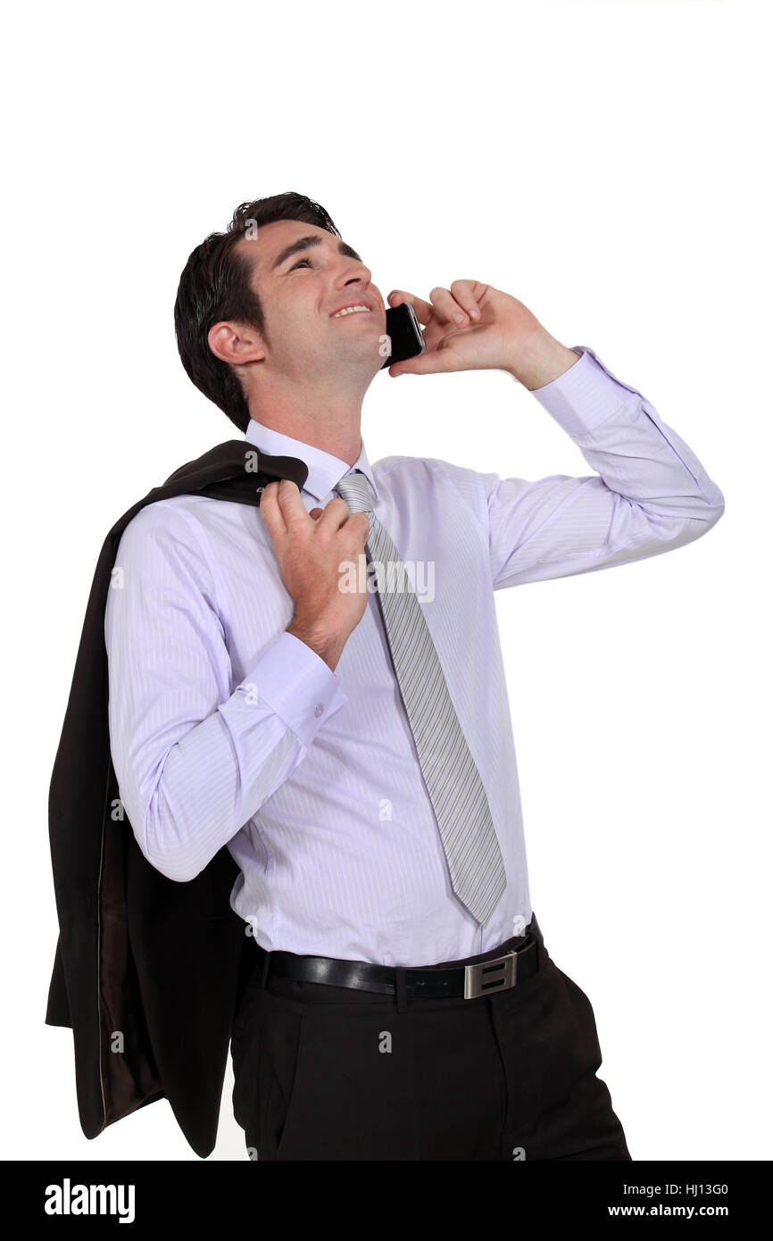 Karriere, Anruf, leer, europäischen, kaukasischen, geschäftliche Beziehungen befassen, Geschäft Stockfoto