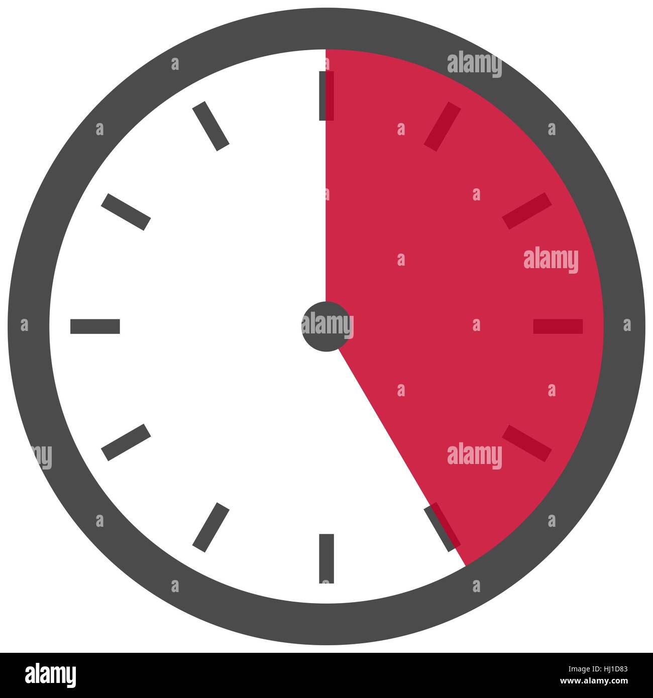 Uhr - Dauer: 25 Sekunden 25 Minuten oder 5 Stunden Stockfotografie - Alamy
