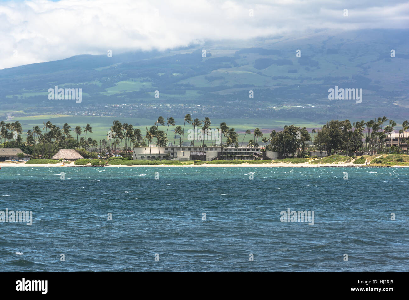 Strand von Kahului auf Maui, Hawaii Stockfoto