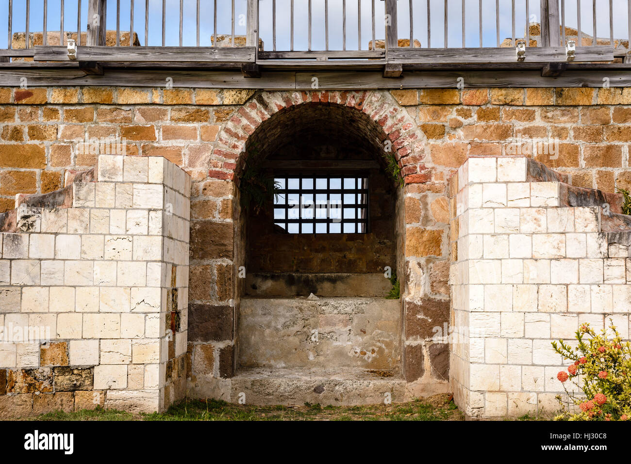 Dows Wallburg, Shirley Heights, English Harbour, Antigua Stockfoto