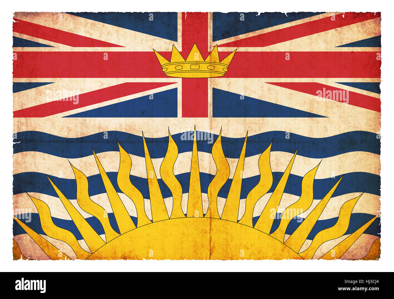 historische, Kanada, Flagge, Stil, Bundesland, historisch, antik, Kanada, Stockfoto