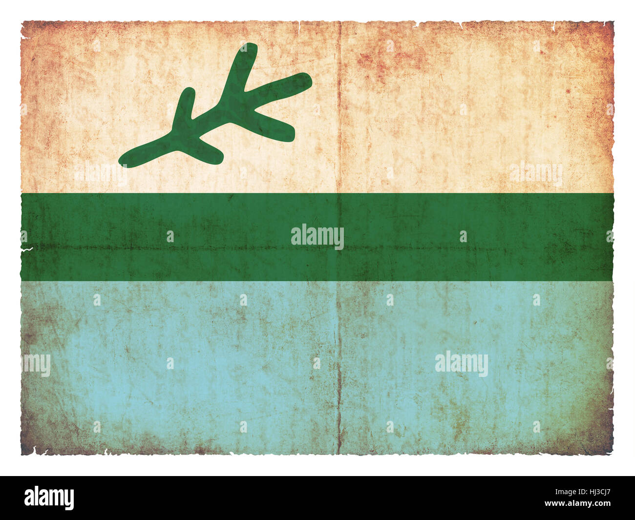 historische, Kanada, Flagge, Stil, Bundesland, Labrador, historisch, antik, Stockfoto