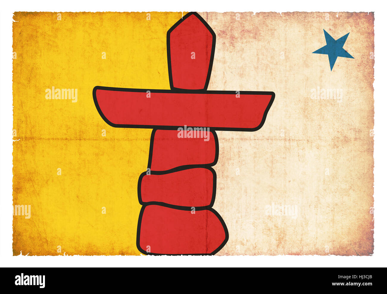 historische, Kanada, Flagge, Stil, Bundesland, historisch, antik, Kanada, Stockfoto