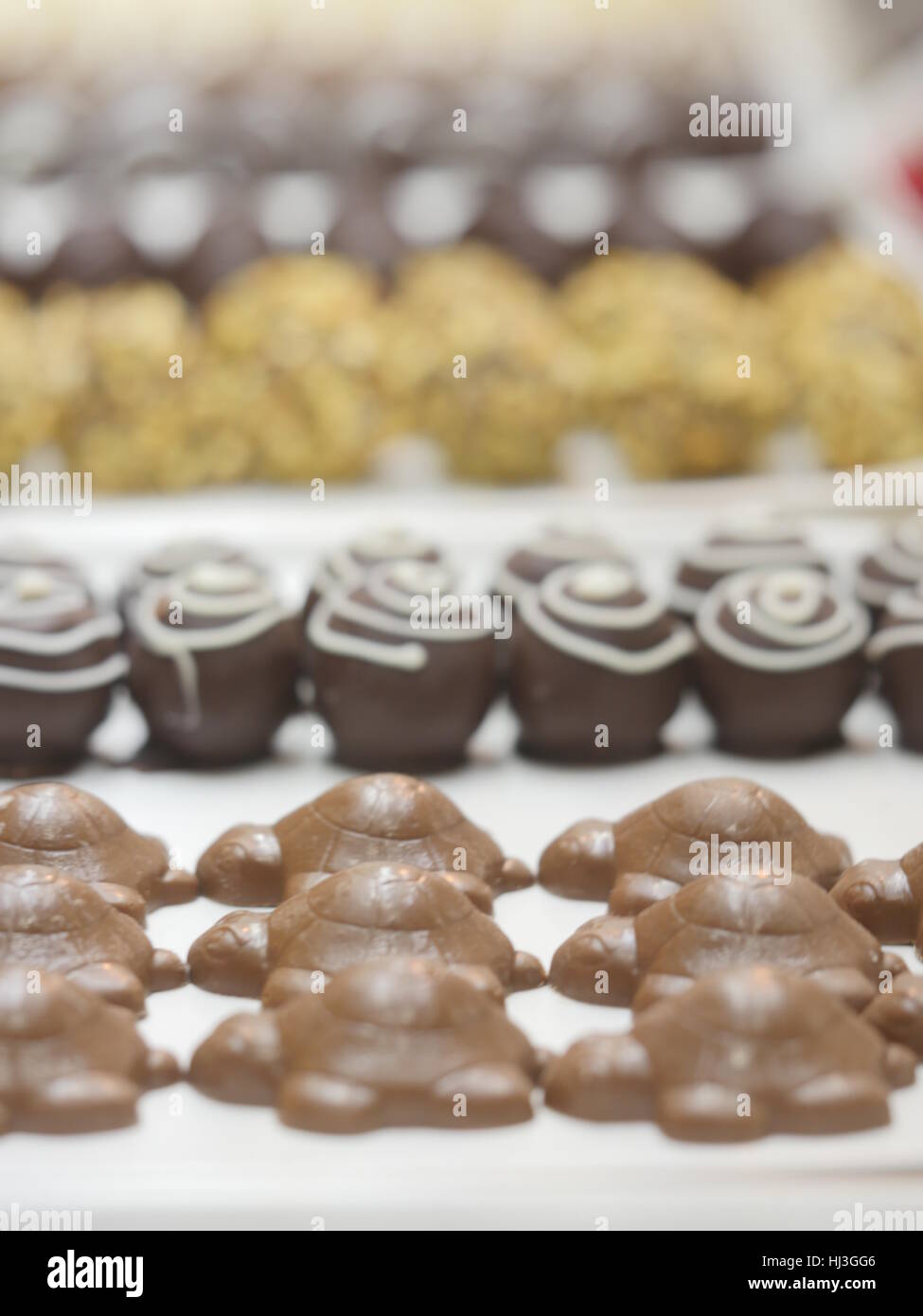 handgemachte Pralinen Stockfoto