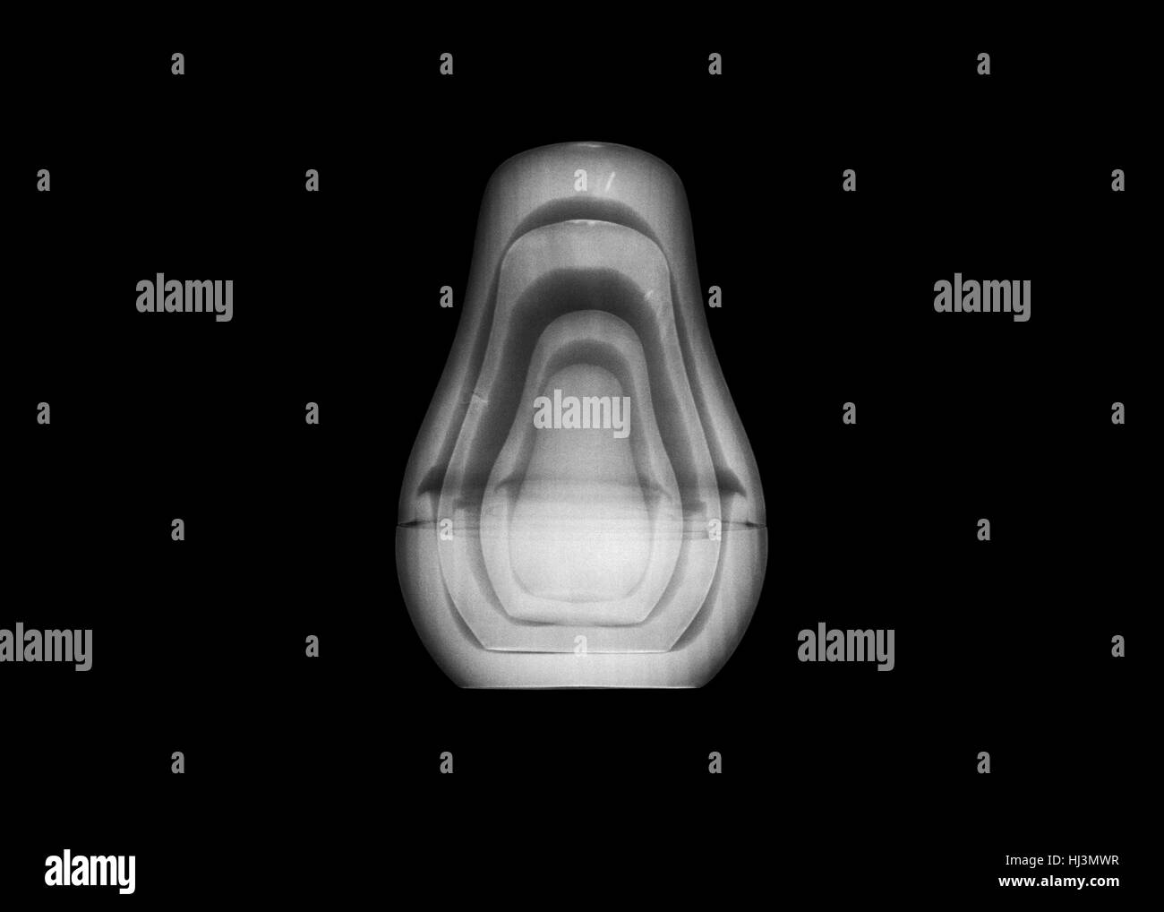 Matroschka-Puppe x-ray. Stockfoto