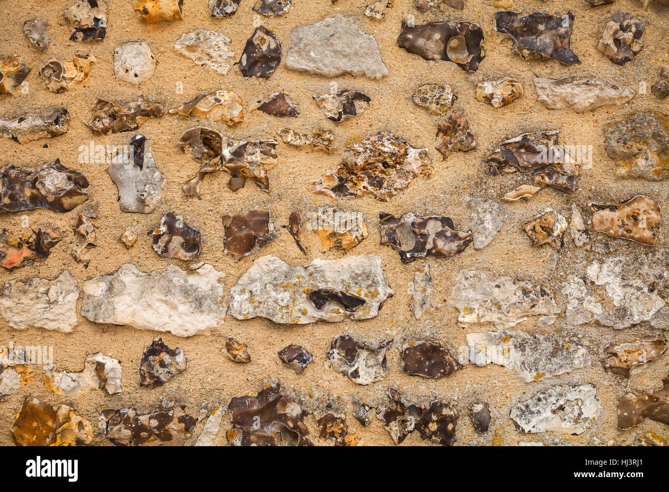 Hintergrundbild der Natursteinmauer Textur Stockfoto