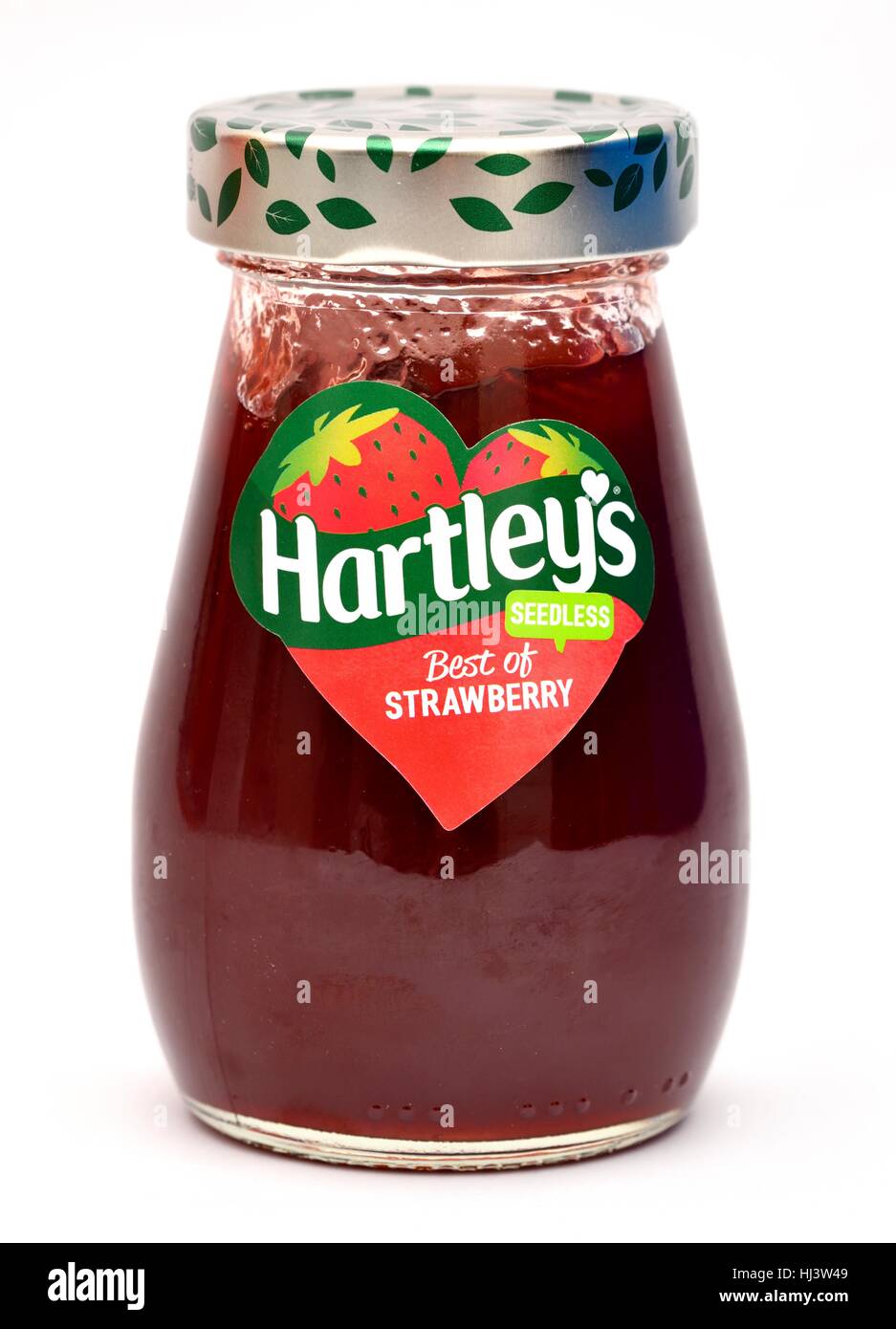 Glas Marmelade Stockfoto