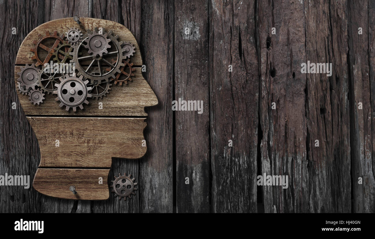 Funktion des Gehirns, Psychologie, Speicher oder geistige Aktivität Konzept Stockfoto