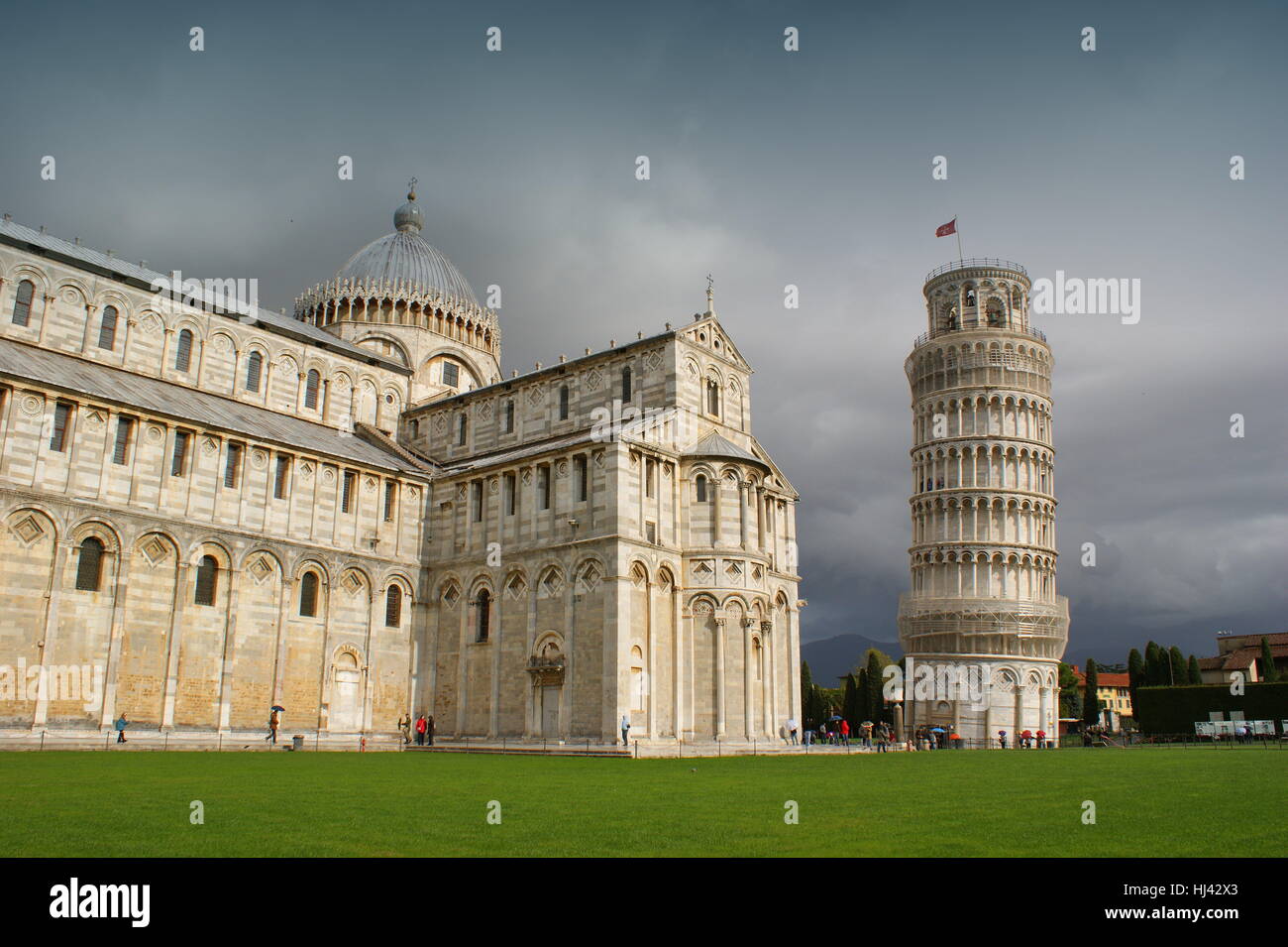 Denkmal, Dom, Tourismus, Sightseeing, Pisa, Italien, Turm, Denkmal, Stockfoto