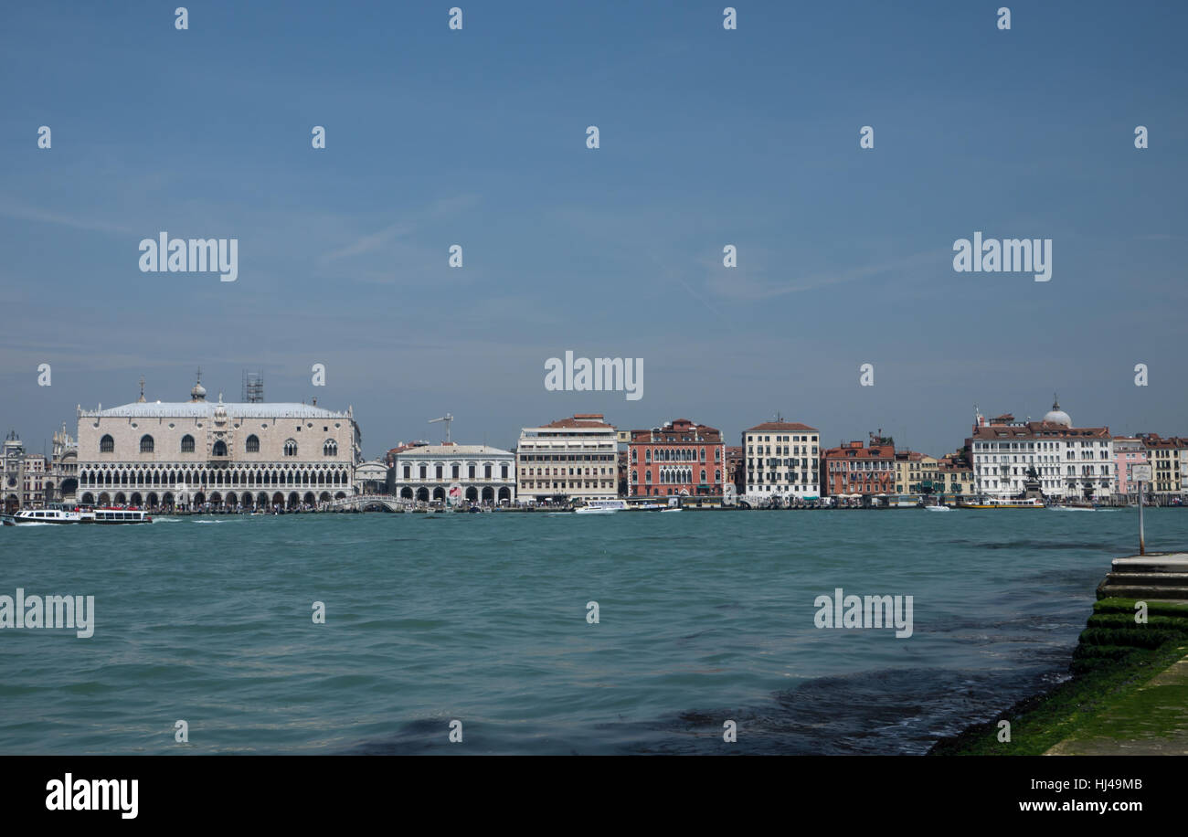 Venedig, Anblick, Ansicht, Outlook, Perspektive, Aussicht, Panorama, Suche, Lagune, Stockfoto