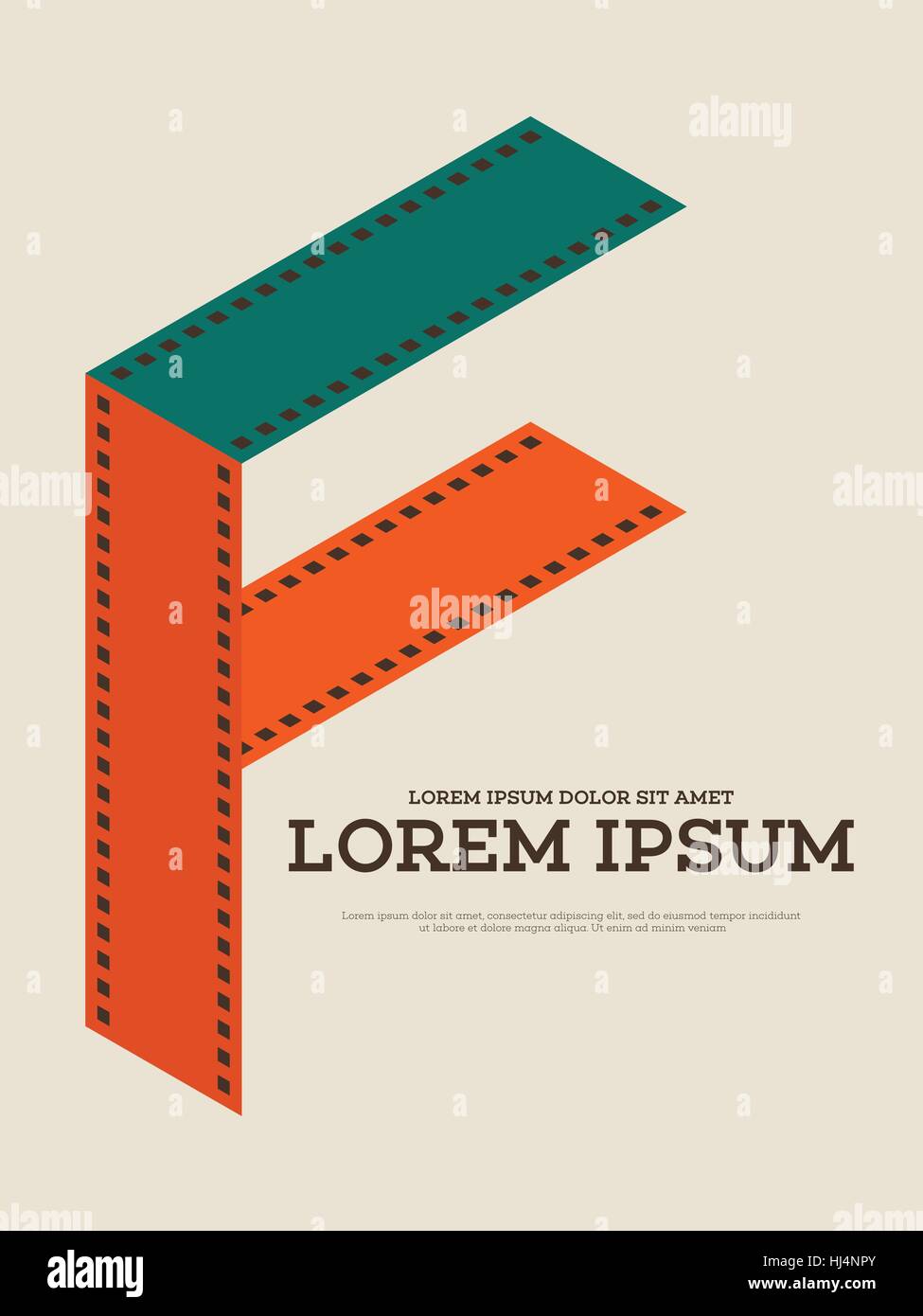 Film-Filmstreifen-Vintage Poster-Hintergrund-Vektor-illustration Stock Vektor