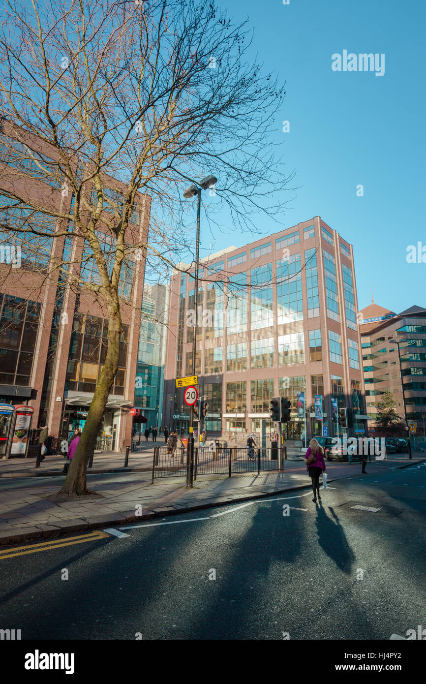 Gebäude in Snow Hill ein, eine kommerzielle Block in die Innenstadt von Birmingham UK Stockfoto