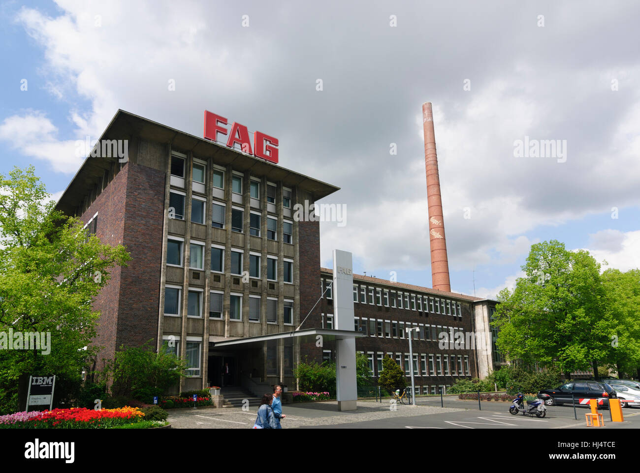 Schweinfurt: Firmensitz der Lagerhersteller Schaeffler KG (ehemals FAG Kugelfischer), Unterfranken, Bayern, Unterfranken, Bavari Stockfoto