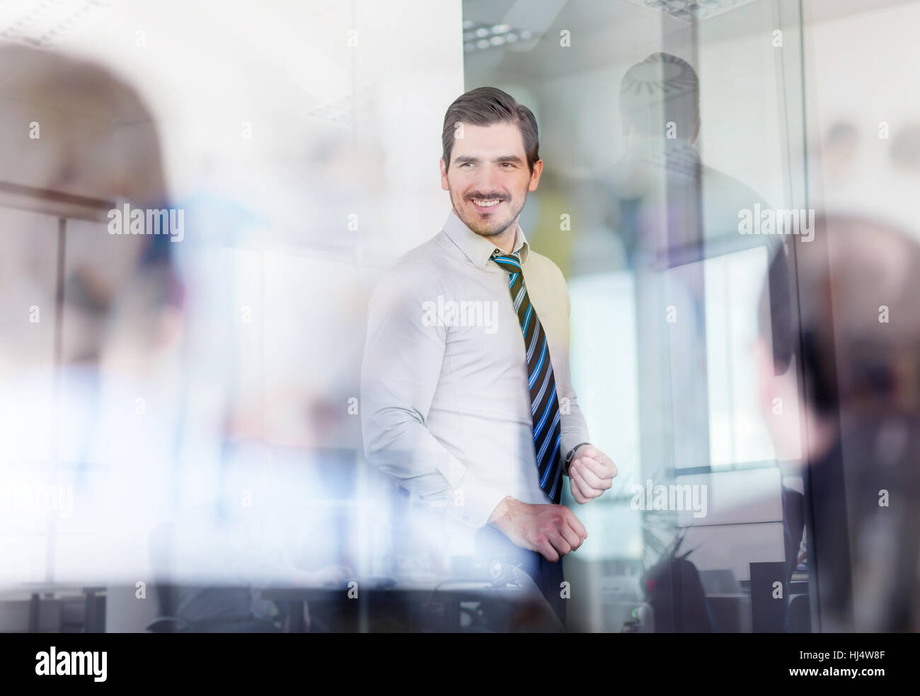 Informelle Geschäftstreffen Team Büro entspannt. Stockfoto