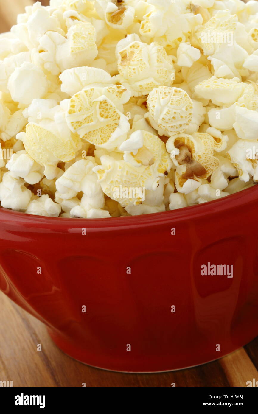 Leckere Box Film Popcorn gesunden und leckeren snack für Erwachsene und Kinder gleichermaßen. Stockfoto