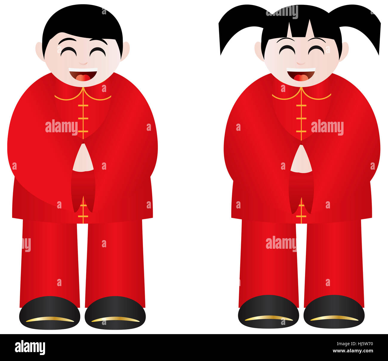 Chinesisch, Neujahr, asiatisch, junge, junge, männliche Jugendliche, zum Verrücktwerden, pert, Stockfoto