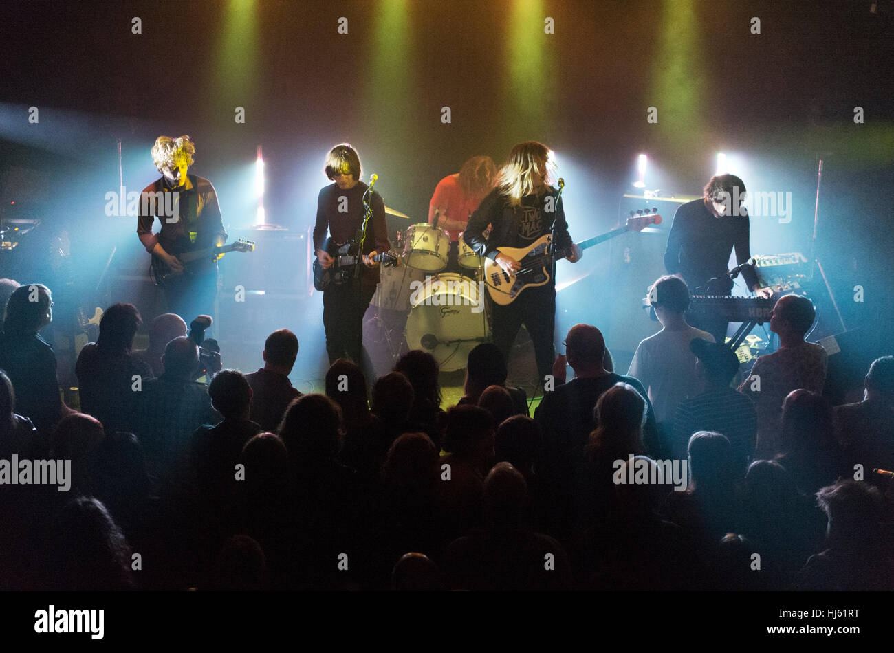 Hebden Bridge, UK. 21. Januar 2017. Psychedelic-Rock-Band Spielzeug in Konzert im The Trades Club, Hebden Bridge, West Yorkshire, UK, 21. Januar 2017 Credit: John Bentley/Alamy Live News Stockfoto