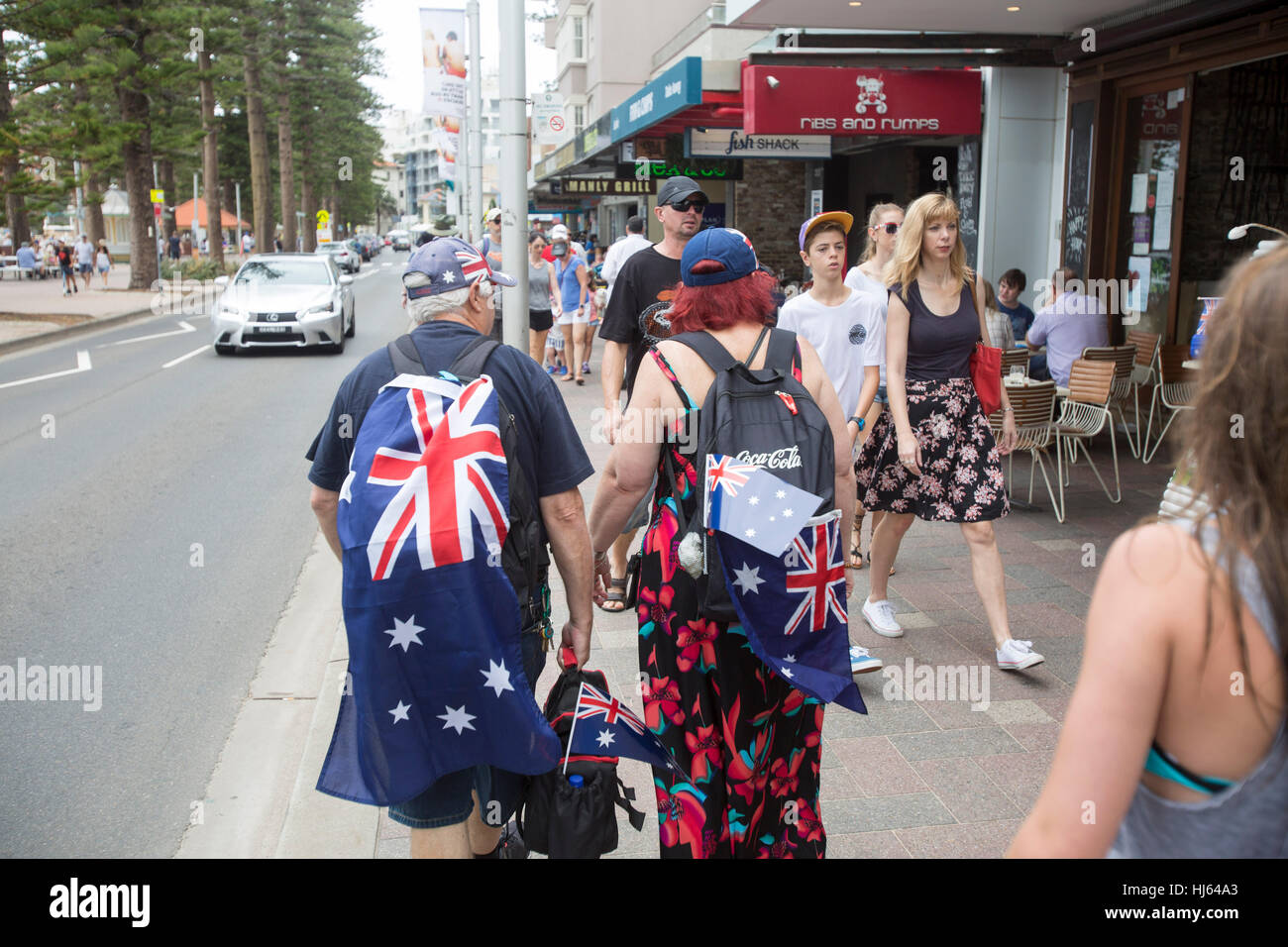 Sydney, Australien. 26. Januar 2017. Der Australia Day ist die offizielle National Day of Australia. Jährlich am 26. Januar gefeiert, markiert es den Jahrestag der Ankunft der ersten Flotte der britischen Schiffe in New South Wales 1788. Bildnachweis: Martin Beere/Alamy Live News Stockfoto