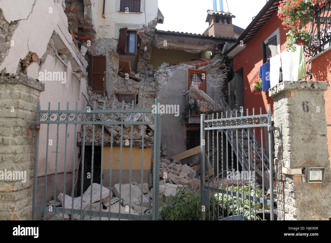 Sabina - August 2016 Erdbeben in Mittelitalien Stockfoto