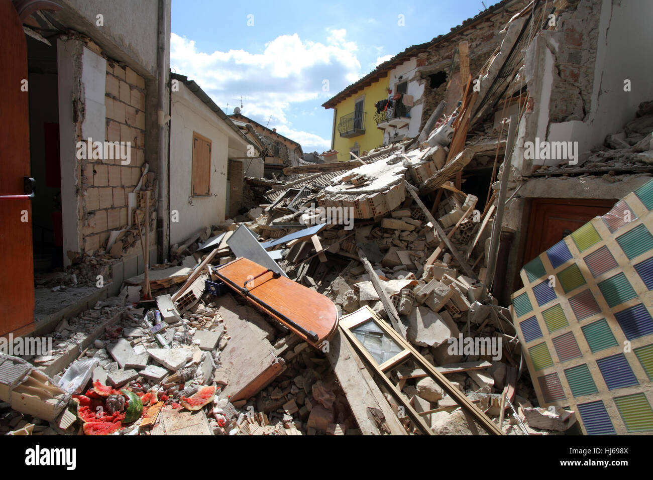 Amatric - August 2016 Erdbeben in Mittelitalien Stockfoto